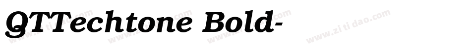 QTTechtone Bold字体转换